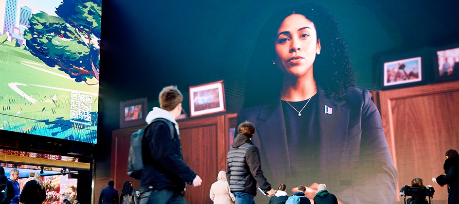 AI-led campaign turns London screens into call for child safety